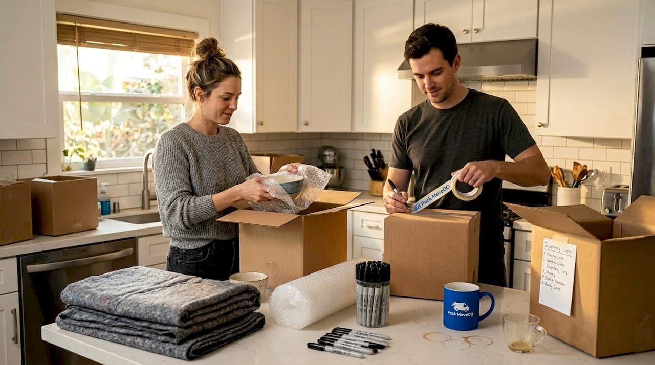 Essential packing supplies for a stress-free California move