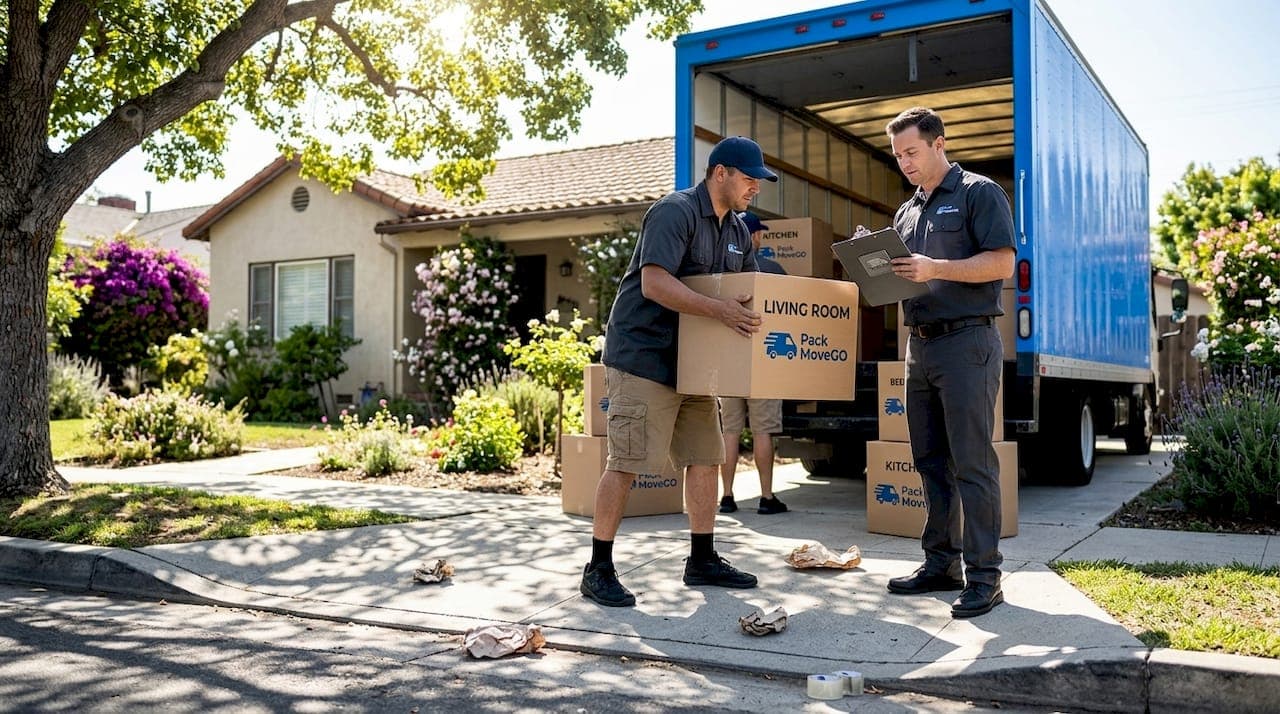Types of moving services for California homes and businesses